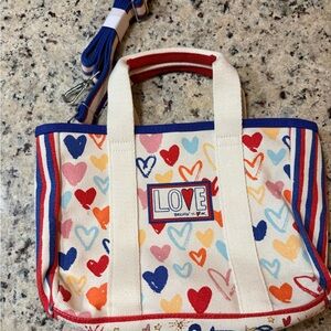 Brighton Red White And You Mini Tote NWOT